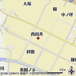 徳島県小松島市坂野町西田井周辺の地図