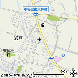 徳島県小松島市大林町岩戸周辺の地図
