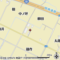 徳島県小松島市坂野町柳田37周辺の地図