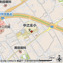 四国中央市立中之庄小学校周辺の地図