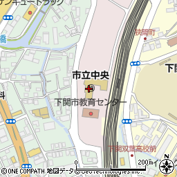 下関市　こども発達センター・どーなつ周辺の地図
