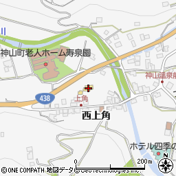道の駅温泉の里神山周辺の地図