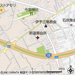 新道集会所周辺の地図