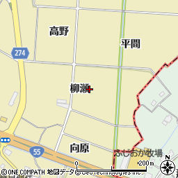 徳島県小松島市坂野町柳瀬周辺の地図
