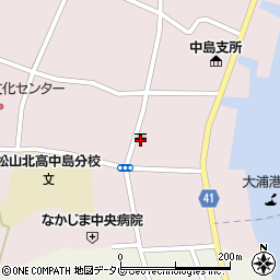 中島郵便局周辺の地図