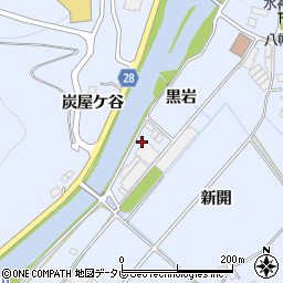 徳島県小松島市立江町黒岩1周辺の地図