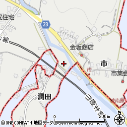 潤田マンホールポンプ場周辺の地図