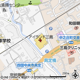 ブックオフ伊予三島店周辺の地図