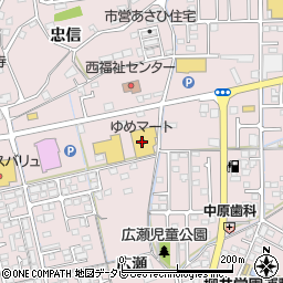 ゆめマート柳井西店周辺の地図