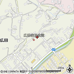 広田自治会館周辺の地図