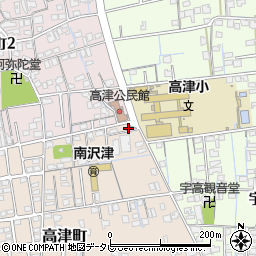 新居浜警察署高津交番周辺の地図