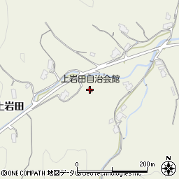 上岩田自治会館周辺の地図