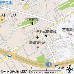 中山理容店周辺の地図