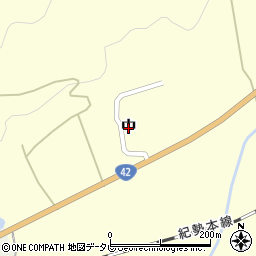 和歌山県由良町（日高郡）中周辺の地図
