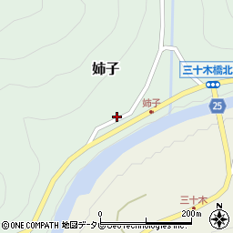 和歌山県日高郡日高川町姉子130周辺の地図