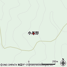 徳島県美馬郡つるぎ町半田小井野周辺の地図