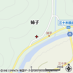 和歌山県日高郡日高川町姉子124周辺の地図