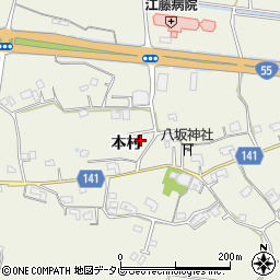 徳島県小松島市大林町本村周辺の地図