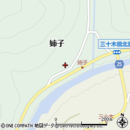 和歌山県日高郡日高川町姉子126周辺の地図