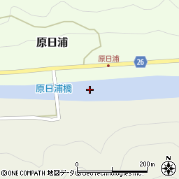 原日浦橋周辺の地図