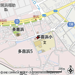 多喜浜公民館周辺の地図