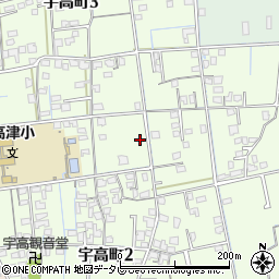 愛媛県新居浜市宇高町周辺の地図