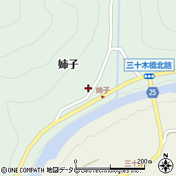 和歌山県日高郡日高川町姉子154周辺の地図