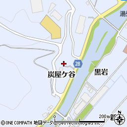 徳島県小松島市立江町（炭屋ケ谷）周辺の地図