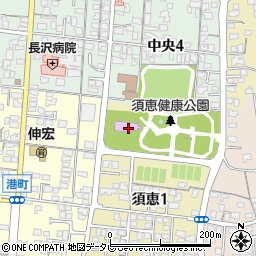 山陽小野田市須恵健康公園コミュニティ体育館周辺の地図