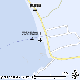 元怒和港旅客船発着所（中島汽船）周辺の地図