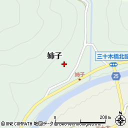 和歌山県日高郡日高川町姉子32周辺の地図