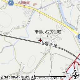 小豆尻住宅集会所周辺の地図