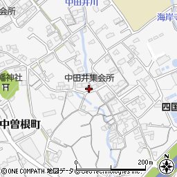 中田井集会所周辺の地図