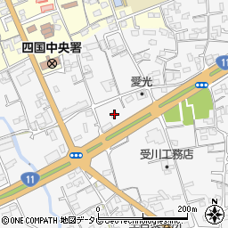 愛媛県四国中央市中曽根町1742周辺の地図