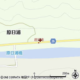 和歌山県日高郡日高川町原日浦166周辺の地図