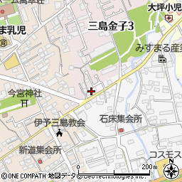 愛媛電気安全サービス三島事業所周辺の地図