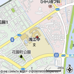 光市立浅江中学校周辺の地図