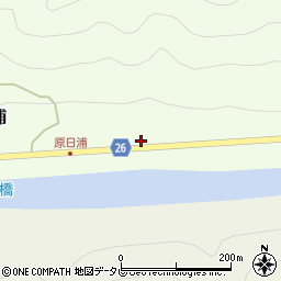 和歌山県日高郡日高川町原日浦132周辺の地図