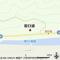 和歌山県日高郡日高川町原日浦206周辺の地図