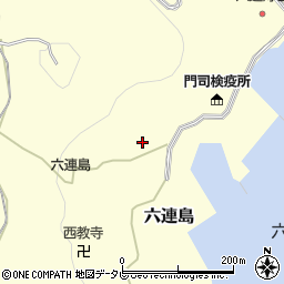 山口県下関市六連島6周辺の地図