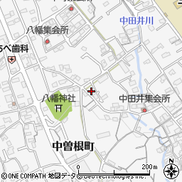 愛媛県四国中央市中曽根町691周辺の地図
