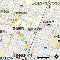 愛媛県松山市北条734周辺の地図