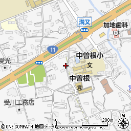 愛媛県四国中央市中曽根町1476周辺の地図