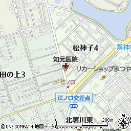 知元医院周辺の地図
