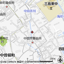 愛媛県四国中央市中曽根町253-8周辺の地図