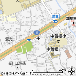 愛媛県四国中央市中曽根町1469周辺の地図