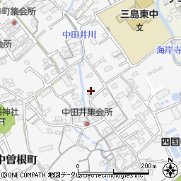 愛媛県四国中央市中曽根町253-9周辺の地図