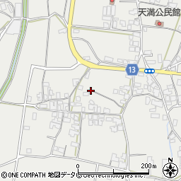 愛媛県四国中央市土居町天満周辺の地図
