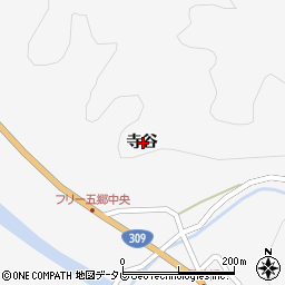 三重県熊野市五郷町寺谷周辺の地図