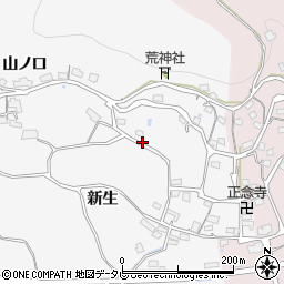 山口県柳井市新庄新生周辺の地図